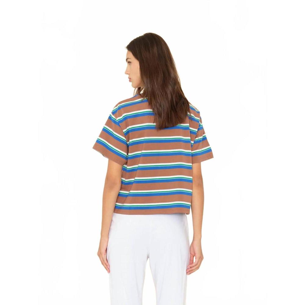 NEW XIRENA women's paulina striped top in mocha - Picture 3 of 7